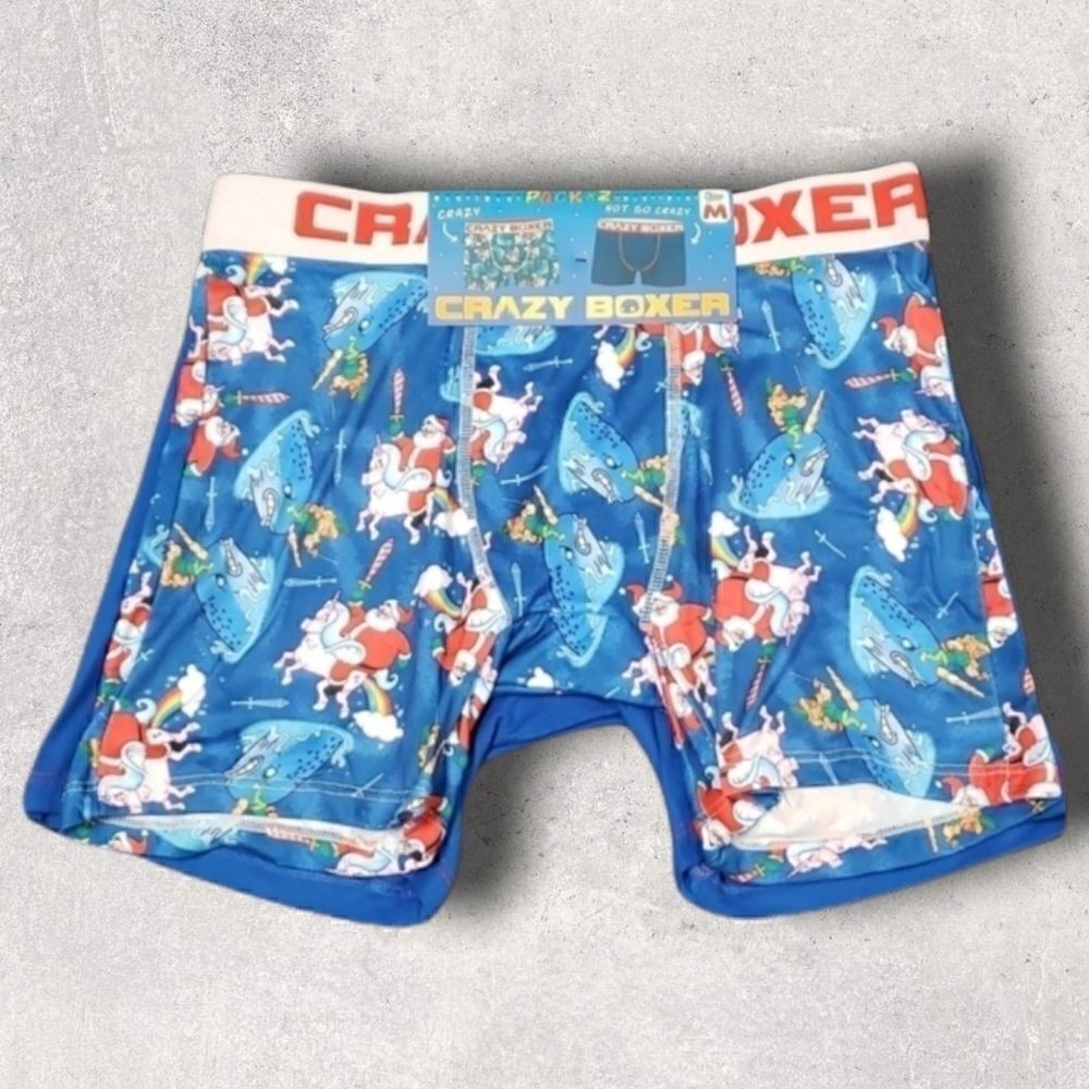 𝅺2 PACK SANTA UNICORN NARWAL BOXER BRIEFS